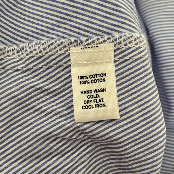 Saks Fifth Avenue Dress Off Shoulder High Low Size Large Summer Flowy Stripes - Picture 4 of 6